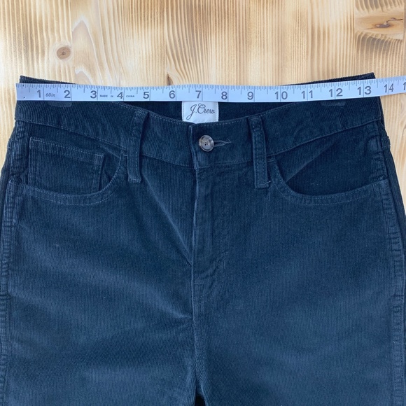 J. Crew High-Rise '90s Classic Straight Corduroy Pants in Black Sz 26 - Picture 11 of 13